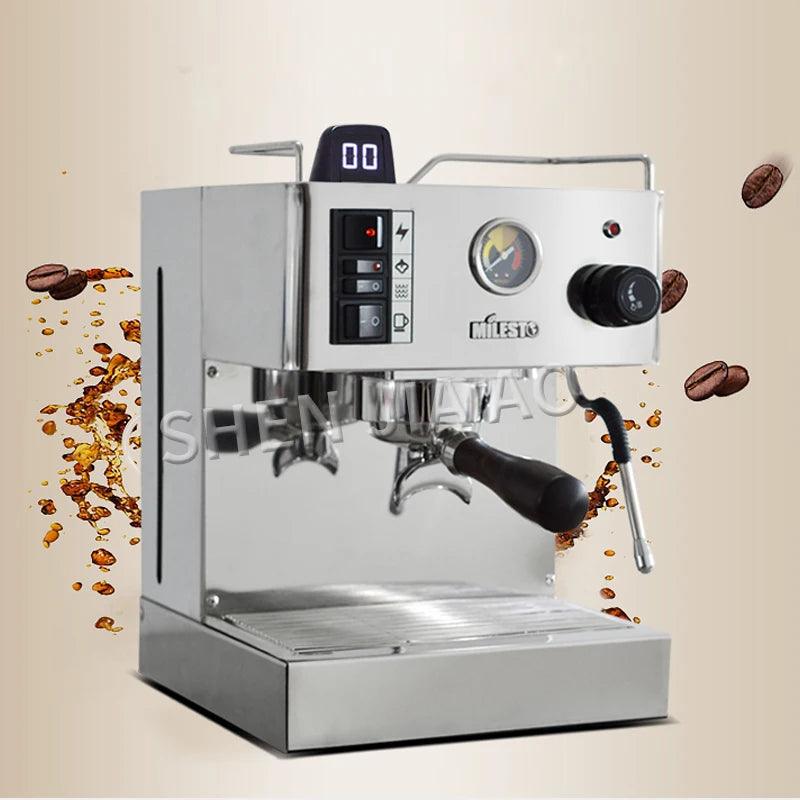 EM-18 Household Coffee Machine Italian Semi-Automatic Coffee Machine Stainless steel Espresso 9Bar Coffee machine 220V