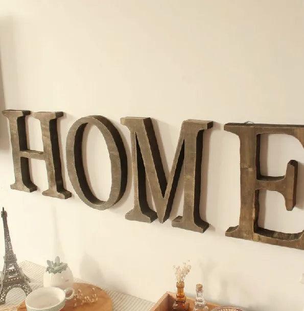 20cm Tall Vintage Wood English Letter Retro Creative Alphabet Numbers Home Bar Coffee Wedding Decoration Wood Craft - Costa Rica Coffee Friends