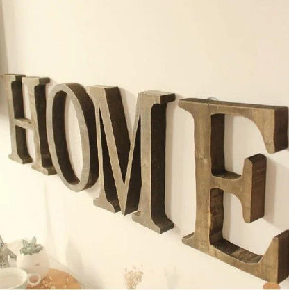 20cm Tall Vintage Wood English Letter Retro Creative Alphabet Numbers Home Bar Coffee Wedding Decoration Wood Craft - Costa Rica Coffee Friends