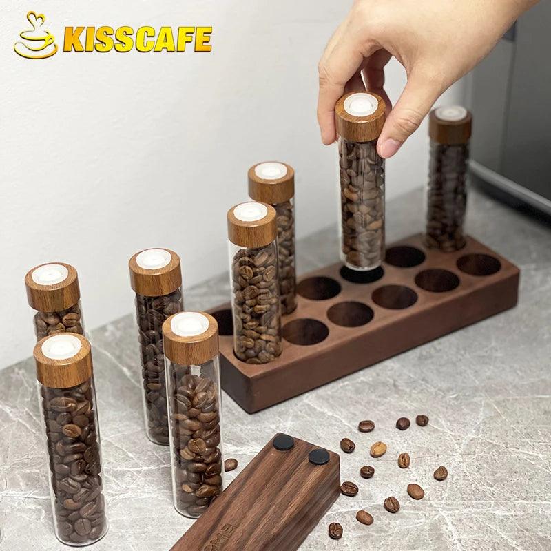 Coffee Bean Storage Container Tube Vacuum Single Dose With Breathable Lip Espresso Accessories Barista Tools Coffeeware Sets