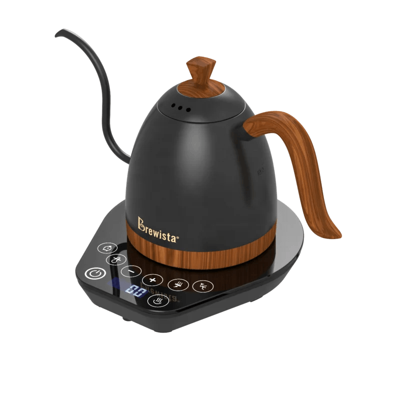 Brewista 0.6L 1.0L Stainless Steel Gooseneck Tea Kettle with LCD Display Precise Digital Temperature Control Coffee Maker