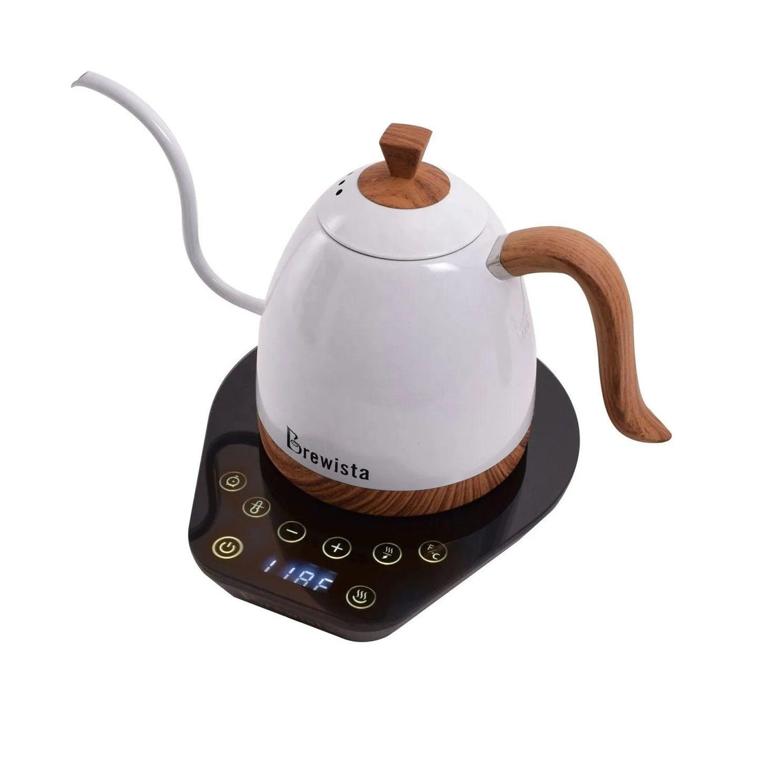 Brewista 0.6L 1.0L Stainless Steel Gooseneck Tea Kettle with LCD Display Precise Digital Temperature Control Coffee Maker