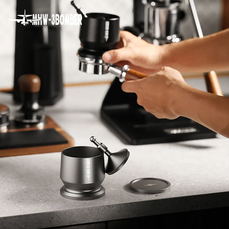 MHW BOMBER Espresso Blind Shaker Coffee Dosing Cup Professional Barista Dosing Funnel for 51-54/58mm Portafilter Coffee Tools