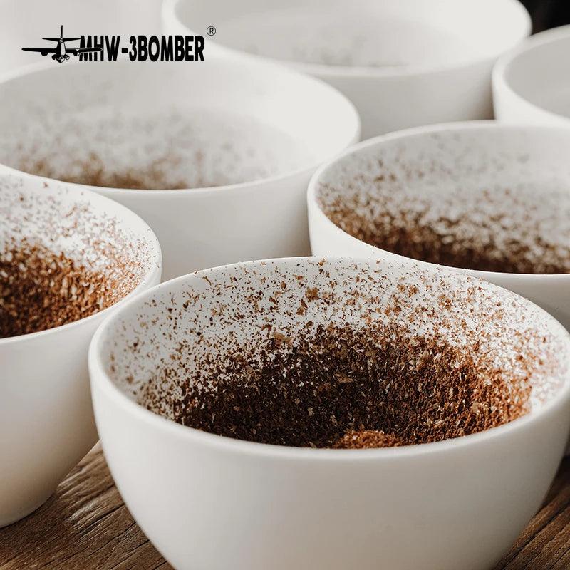 MHW 3BOMBER Coffee Cupping Bowl Ceramic Measuring Bowls 200ml Food Measuring Cups Home Kitchen Accessories Barista Cupping Tools