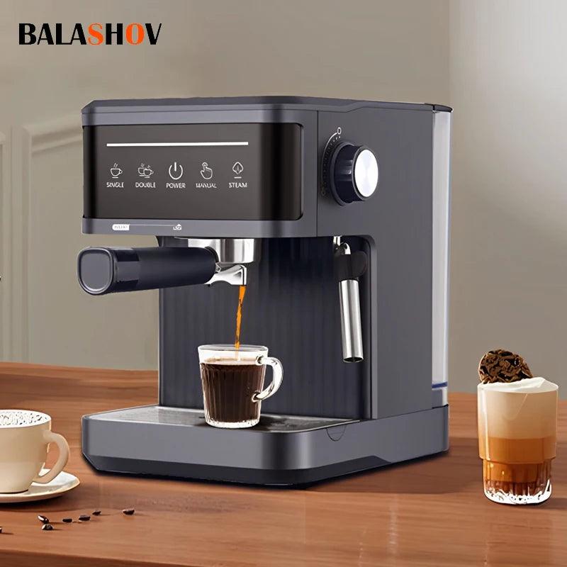 Italian Coffee Machines Professional Espresso Coffee Maker Semi Automatic Latte Cappuccino milk frother Electric espresso maker