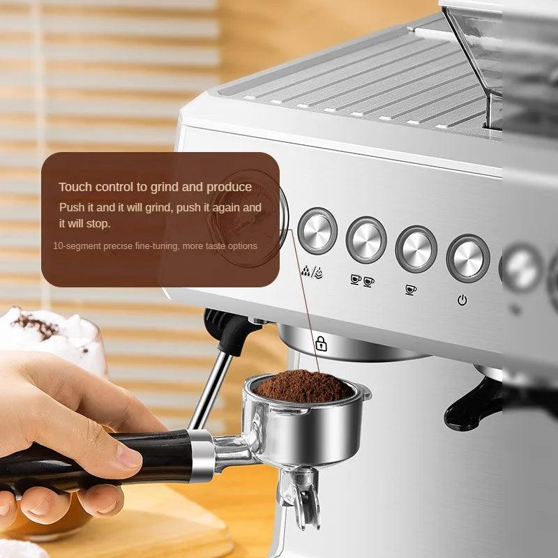 Integrated Grinder Coffee Machine Fully Automatic Espresso Coffee Machine Steam Milk Frothing Machine Italian-style Coffee Maker