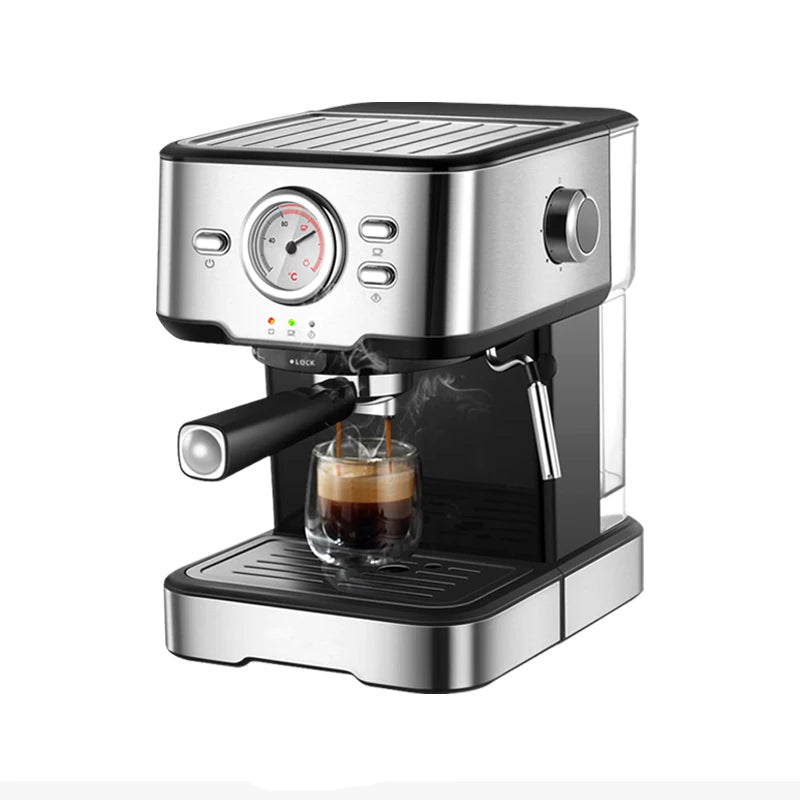 HiBREW  3 in 1 Semi Automatic Espresso Cappuccino Latte Coffee Machine Automatic Milk Froth Ground Coffee Stainless Steels H13A