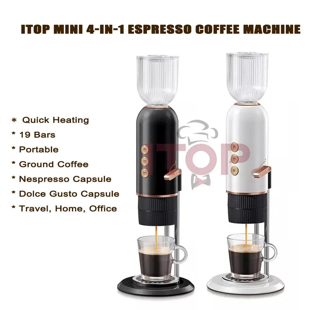 ITOP IT-ATC-11 3IN1 Automatic Coffee Machine 58mm Portafilter 20 Bar Grinder, Milk Forther Touch Screen Dual Boiler PID 220-240V