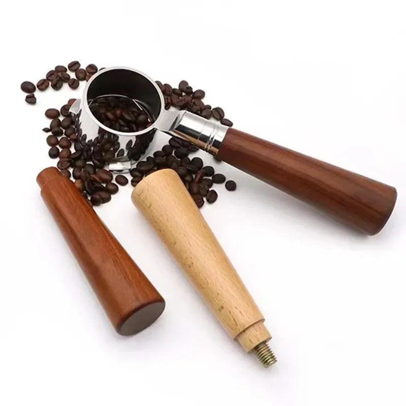 M10/M12 Portafilter Handle Solid Wooden Handle For Filter Holder Espresso Coffee Machine Tools Accessories For Barista