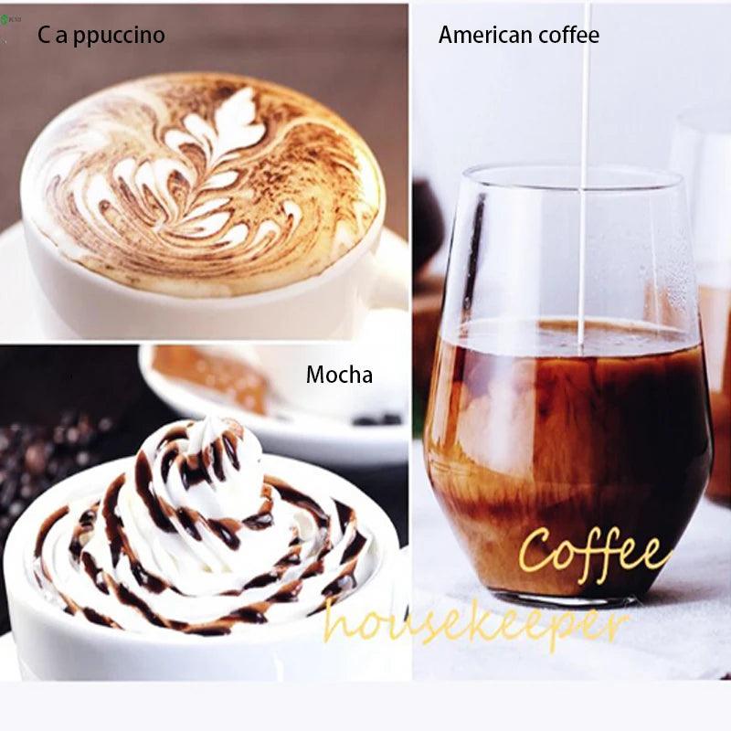 Italian coffee machine, small household semi-automatic concentration and extraction, steam frothing