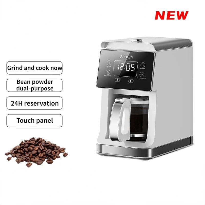 Coffee machine fully automatic household American style drip grinder integrated soybean powder dual-purpose coffee pot