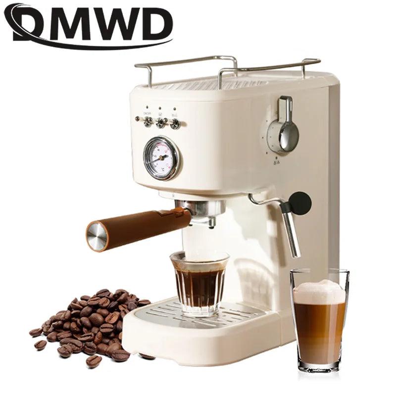 20Bar Italian Type Coffee Maker Semi-Automatic Espresso Coffee Machine Steam Milk Frother Foamer Latte Cappuccino Fancy Coffee